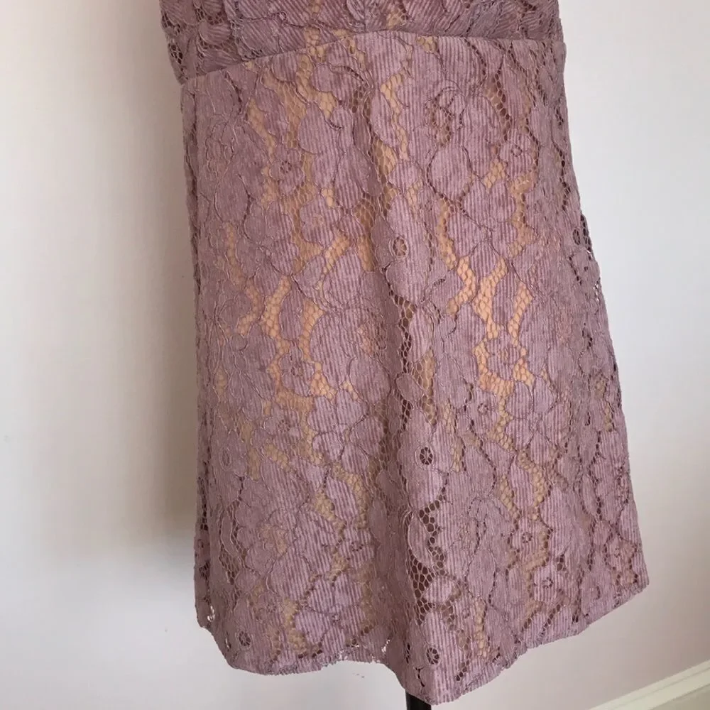 Free People Overlay Lace Mini Dress size 6
